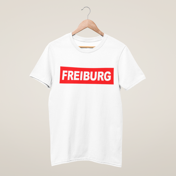 HolyHeimat Freiburg Red T-Shirt Bio-Baumwolle weiß
