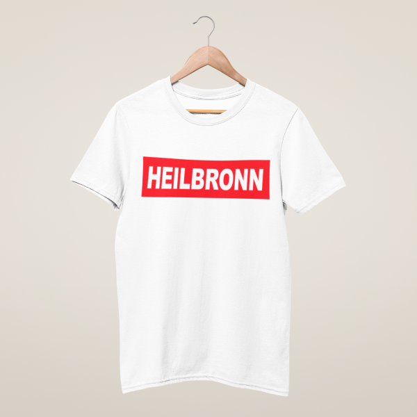 HolyHeimat Heilbronn Red T-Shirt Bio-Baumwolle weiß