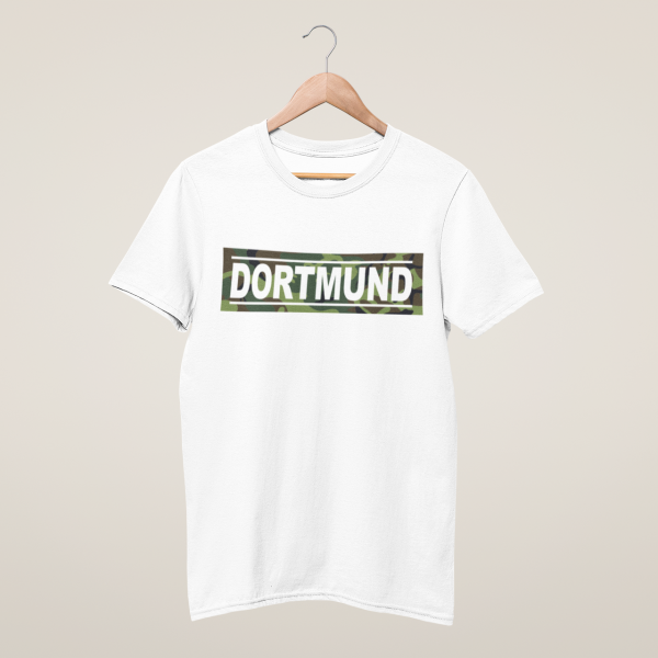 HolyHeimat Dortmund Camo T-Shirt Bio-Baumwolle weiß